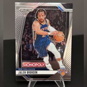 Jalen Brunson 2024-25 Panini Prizm Monopoly New York Knicks Card